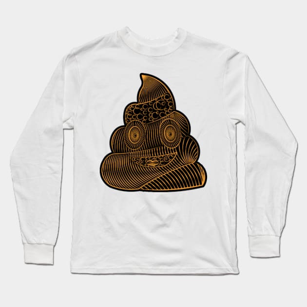 Royal Golden Poop Long Sleeve T-Shirt by Worldengine